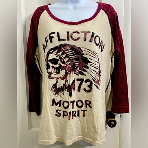 AFFLICTION Long Sleeve Shirt size XL